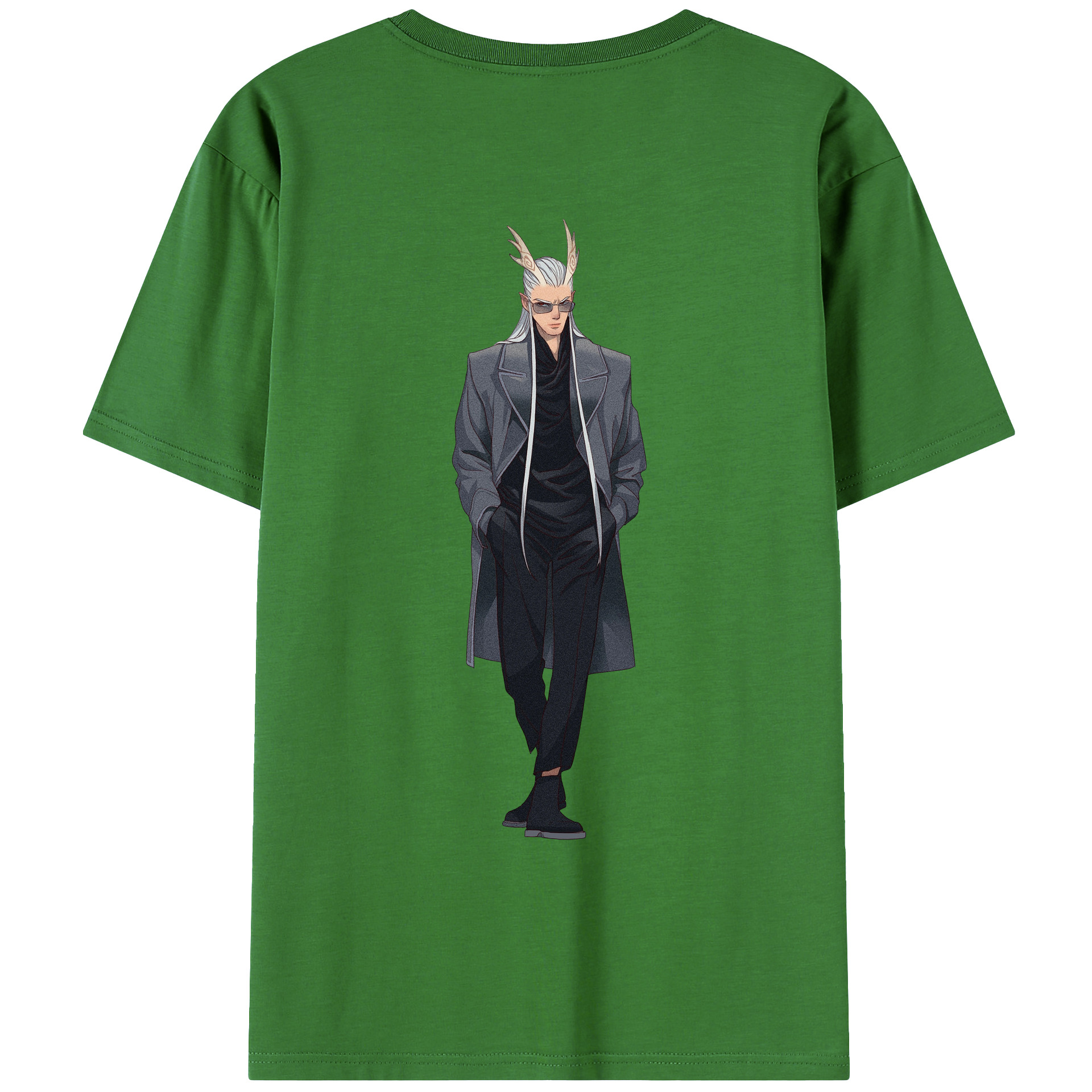 （画像用） Ne Zha 2 ナタ 魔童の大暴れ レディース半袖Tシャツ(バックプリント)